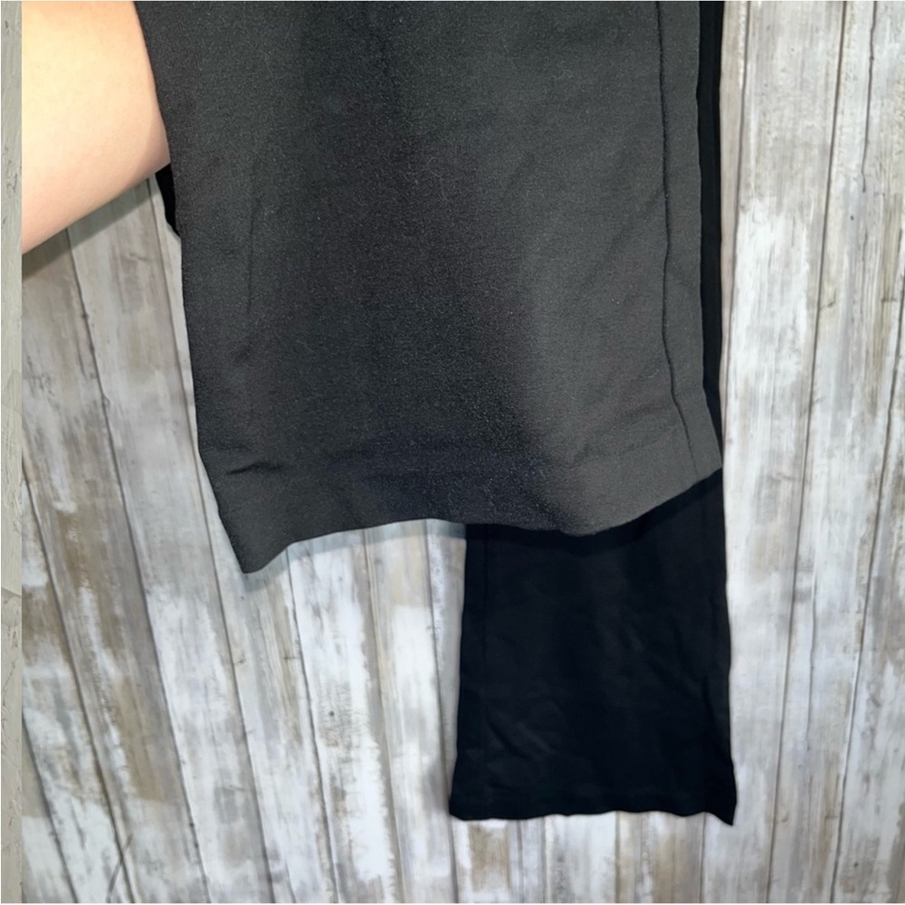Lauren Ralph Lauren Black Wide Leg Pull On Pants - Picture 2 of 5